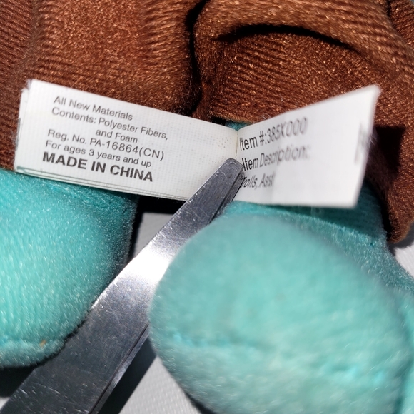 HAPPY BLUE BRANCH TROLL,DreamWorks Troll Plush Stuffed Animal - Picture 5 of 7